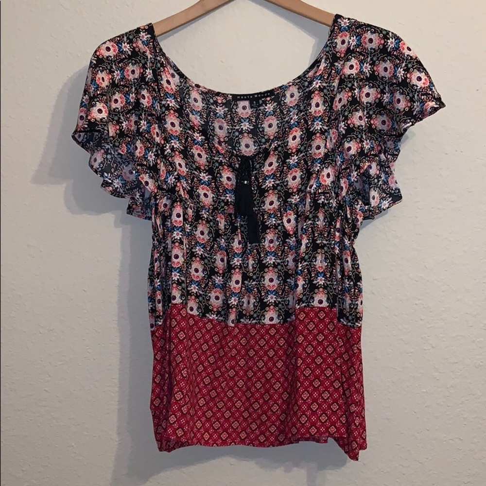 Off the shoulder floral top